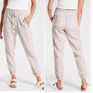 ATHLETA Joggers Neutro Mimetico Lino Cabo Tide Joggers Taglia 2 - Foto 1 di 9