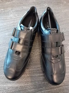GEOX U Edgware A / Zapatos de hombre / Negro / Cuero auténtico / T. 45 EU / NUEVO en EMBALAJE ORIGINAL - Imagen 1 de 7