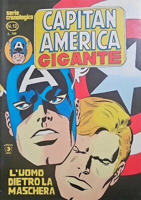 Capitan America Gigante Corno n° 12: "L'Uomo dietro la maschera" ottimo+++ - Immagine 1 di 2