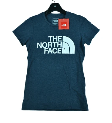 Camiseta The North Face Half Dome Para Mujer XS Azul Urbano Manga Corta Top NUEVO Foto 1 de 4