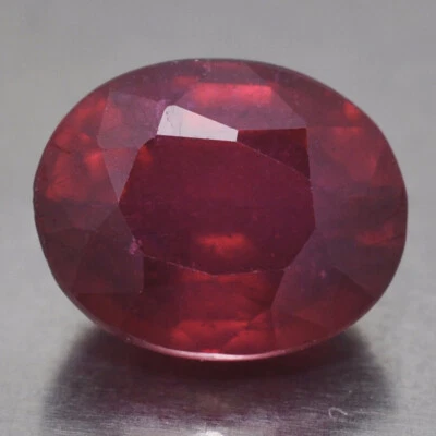 RUBINO NATURALE CT. 2,87 FORMA OVALE IN BLISTER - Imagen 1 de 4