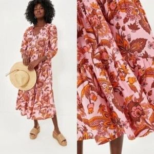 Biesen NEU Sunset Chintz Salty Paloma rosa Paisley Kaftan Maxikleid Gr. XS - Bild 1 von 12