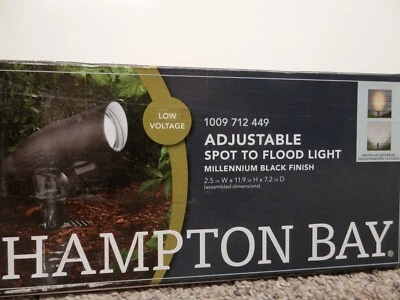 200 Lúmenes Negro Cableado Bajo Voltaje LED Luz Ajustable Color Exterior Foto 1 de 3