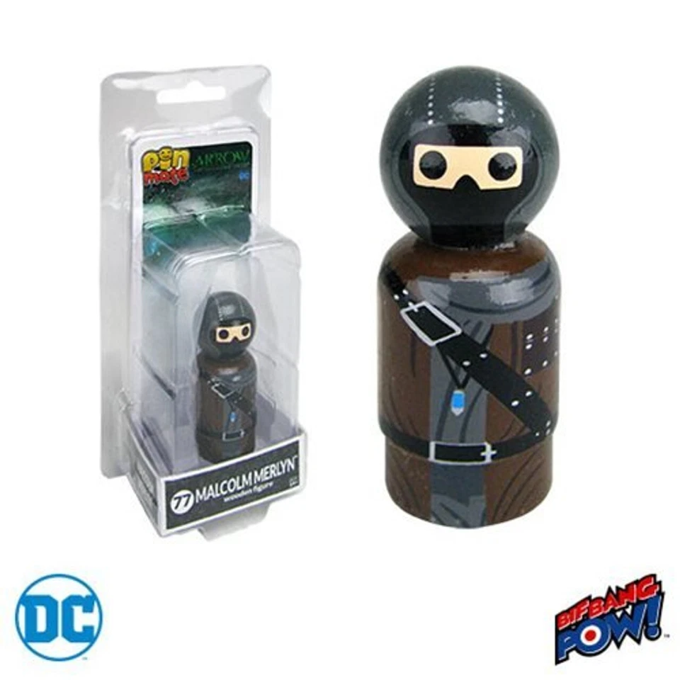 Figura de madera Merlyn Pin Mate serie de televisión Arrow Foto 1 de 1