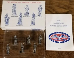 Liberty Falls The Americana Pewter Collection (6) Pewter Figurines #AH31 ~ BNIB - Picture 1 of 6