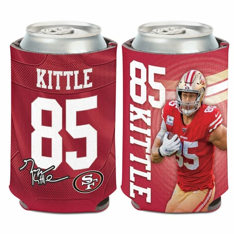 GEORGE KITTLE SAN FRANCISCO 49ERS SOFT FOAM CAN BOTTLE COOZIE COOLER KOOZIE NFL Cover