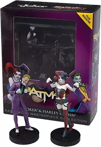 DC Batman Masterpiece Collection The Joker & Harley Quinn Figurines Eaglemoss - Picture 1 of 6
