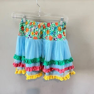 Matilda Jane Girls Brilliant daydream Field of Flowers Skirt Tiered With Colorfu - Picture 1 of 3