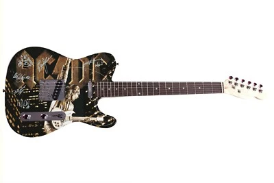 AC/DC Autographed Signed Custom Graphics Guitar - Image 1 of 2