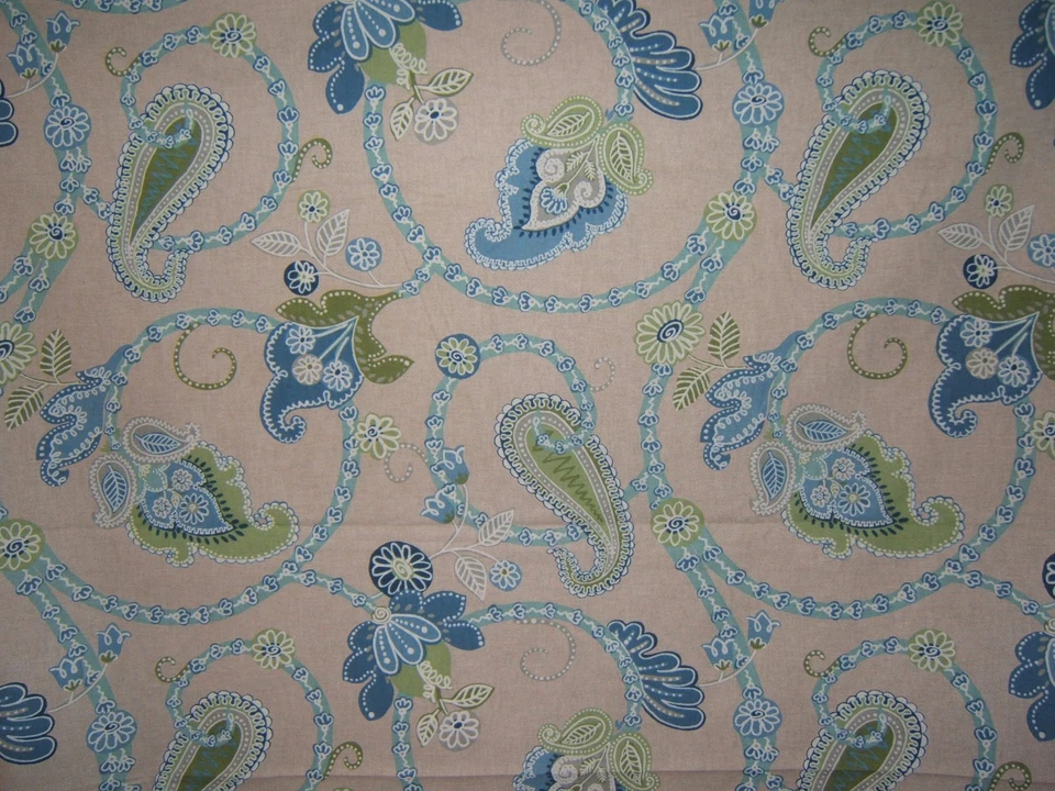 Lee Jofa,Swirling Paisley, BTY, Color Blue - Image 1 of 1