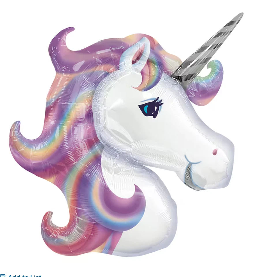 Globo Fiesta Unicornio 32", Fiesta Cumpleaños Unicornio, Arco Globo Unicornio Foto 1 de 1
