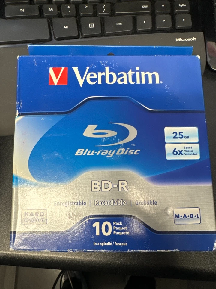 Verbatim BLU-RAY DISC 97238 - 10Pk BD-R 25Gb 6X Velocidad Grabable  Foto 1 de 1