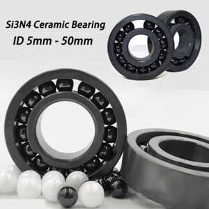 Rodamiento de cerámica ID 5 mm - 50 mm Si3N4 resistencia a altas temperaturas 1200 °C aislamiento - Imagen 1 de 11