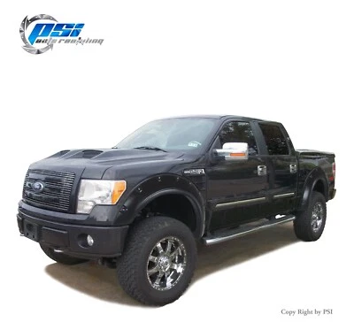 Pop-Out Rivet Fender Flares Fits Ford F-150 2009-2014 Excludes Raptor Paintable Foto 1 de 4