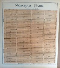 1893 - Map - City of Meacham Park, Mo. - St. Louis County, Missouri -Antique Map