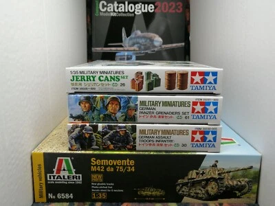 LOTTO 5 PEZZI: SCALA 1:35 ITALERI 6584 +TAMIYA 35061+35061+35026 + CATALOGO WWII - Immagine 1 di 4