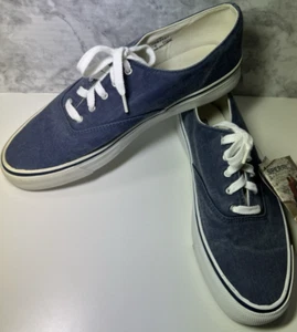 Sperry Sneaker Men Sz 9 Blue Canvas Top Sider Outdoor Nonslip Water Casual Shoes - Picture 1 of 10