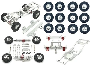 Metal Frame/Tires/Axle Assembly/Shock Upgrades Kits for MN 1/12 LC79 MN82 RC Car - Picture 1 of 37