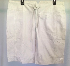 **sz L** NIKE 3-pockets 100% Cotton Dress Shorts Skirt Top Pants Tunic Capri - Picture 1 of 4