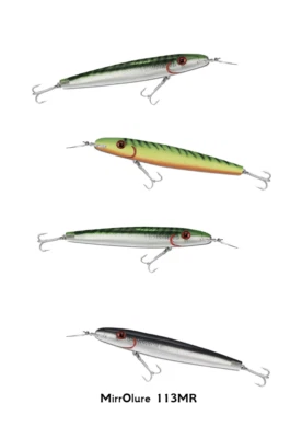 Señuelo de pesca de agua salada MirrrOlure 113MR manivela troll fundido resistente Foto 1 de 4