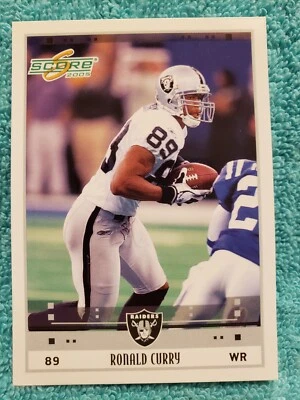 2005 SCORE GLOSSY RONALD CURRY #208 OAKLAND RAIDERS - Image 1 of 4
