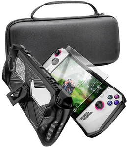Asus ROG Ally Case with Kickstand & Hard Carrying Bag & Glass Screen Protector - Picture 1 of 6