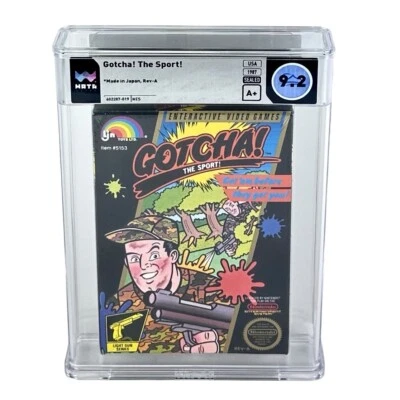 NES Gotcha! The Sport WATA 9.2 Factory Sealed Graded Nintendo Game Paintball - Image 1 of 4