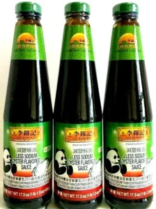 Lee Kum Kee Panda Brand Less Sodium Oyster Flavored Sauce 17.5oz(Pack of 3)~2025 - Picture 1 of 4