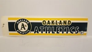 OAKLAND ATHLETICS A's # 2 Vintage Team Bumper Sticker (1990's) Decal Strip - Picture 1 of 1