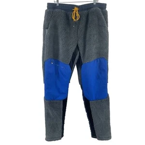 Jordan Craig Gray Blue Fleece Color Block Jogger Pants Poly Men’s 2XL Preowned - Picture 1 of 4
