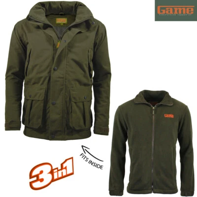 Mens Game EN306 Stealth Shell & Fleece 3in1 Waterproof Hunting Jacket - Image 1 of 4