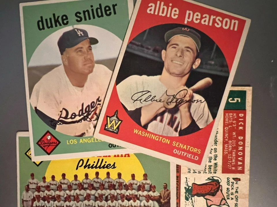 1959 Topps Baseball Singles - Nos. 1-299 - Pick Your Card - - Image 1 of 1