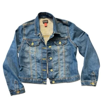 PLACE Girl's Stretch Denim Basic Jacket Cotton Blend Size 14 XL - Image 1 of 4