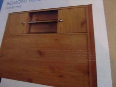 Cabecero doble Essential Home Belmont Mates - solo recogida de pino miel Foto 1 de 4