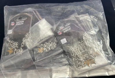 12 NEW Minnesota Vikings Logo Chain Bracelets - Adjustable Clasp - NFL Licensed - Image 1 of 4