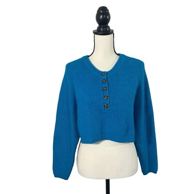 Suéter de malha Urban Outfitters BDG feminino cropped desleixado robusto tamanho grande pequeno - Imagem 1 de 4