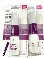 2 Almay One Coat Dial Up Mascara 010 Blackest Black