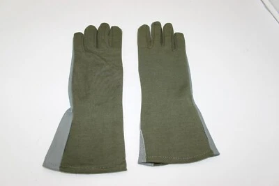 Guantes de verano tipo ejército de Estados Unidos Nomex GS/FRP-2 talla 7-11 verde salvia cuero gris Foto 1 de 3