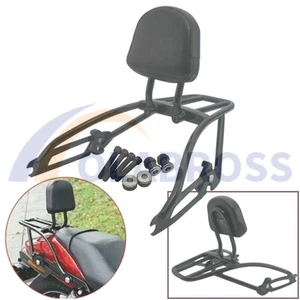 Backrest Sissy Bar Luggage Rack Backrest Pad For Harley Street XG 500 15-17 - Picture 1 of 14