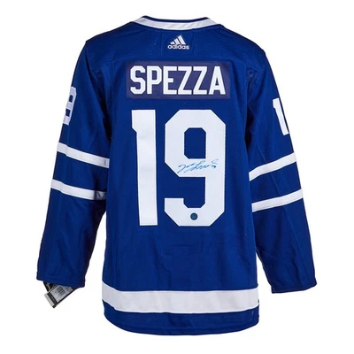Camiseta deportiva Adidas azul autografiada por Jason Spezza Toronto Maple Leafs Foto 1 de 3