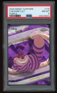2025 Disney Sapphire Chesire Cat Purple /15 PSA 8 - Picture 1 of 2