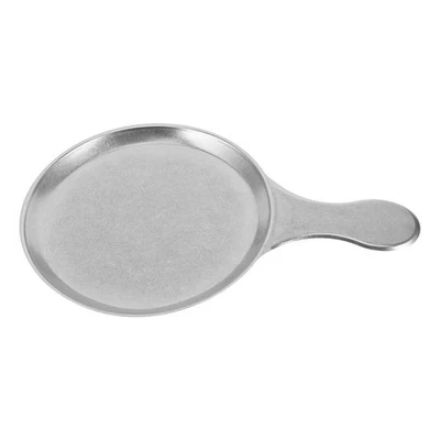  Piastra da bistecca rotonda con manico per barbecue in acciaio inossidabile - Immagine 1 di 4