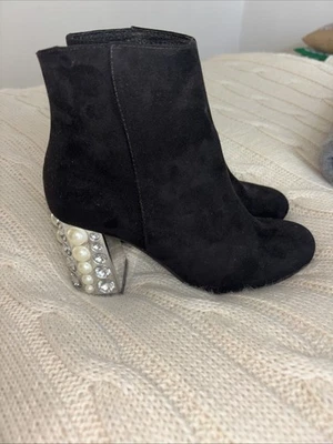 Ralph Harrison Stiefeletten Wildleder Schwarz Schuhe 36 Neu - Bild 1 von 4