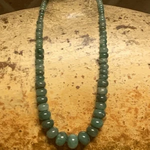 Collana Jay King Argento Sterling e Avventurina Verde Laurea Rondelle DTR - Foto 1 di 9