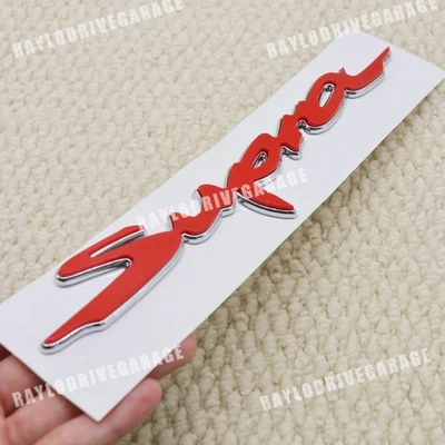 For Supra Tailgate Emblem Rear Trunk Lid Badge Nameplate Silver Red 90118-WA440 Foto 1 de 4
