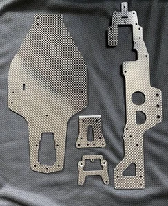 TAMIYA EGRESS 2013 Lower deck Upper deck Damper stay Front and rear Carbon - Picture 1 of 1