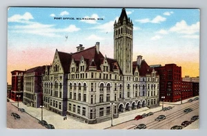 Milwaukee, WI-Wisconsin, Post Office Building Antique, Vintage Souvenir Postcard - Picture 1 of 2