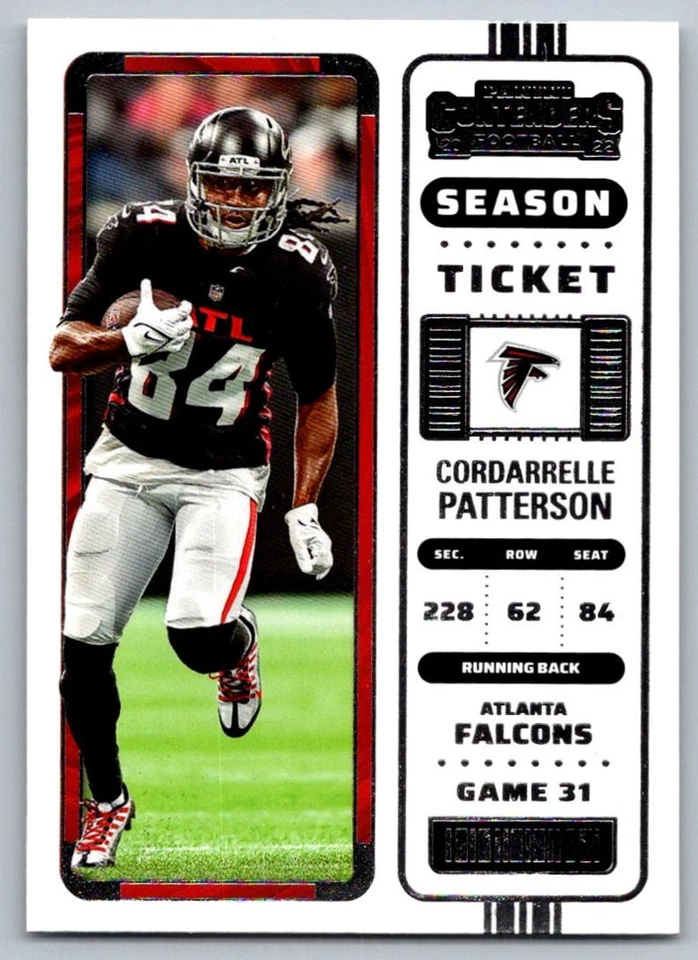 2023 Panini Contenders Cordarrelle Patterson Atlanta Falcons #10 - Image 1 of 2