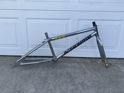 Винтажная рама и вилка 80-х Old School GT Interceptor BMX 20 дюймов США 4130 CrMo трудно найти - Изображение 1 из 4