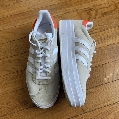 Adidas Gazelle Bold Wonder Beige Naranja Mujer Zapatos de Plataforma Talla: 10 1/2 Foto 1 de 4